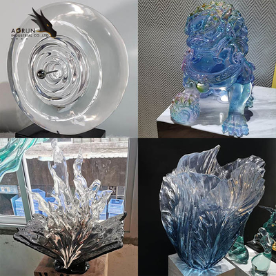 Epossiresina resistente UV Crystal Clear Ultraviolet Curing Pouring della colla dura