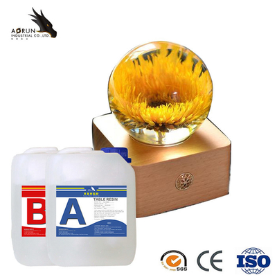 Piano d'appoggio liquido curato veloce del fiume di Crystal Casting Kit Art Resin dell'epossiresina di due parti chiaro