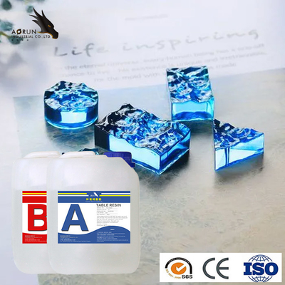 Piano d'appoggio liquido curato veloce del fiume di Crystal Casting Kit Art Resin dell'epossiresina di due parti chiaro