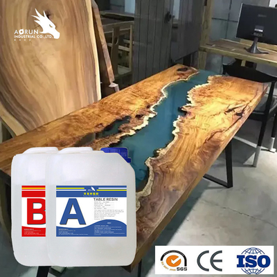 Piano d'appoggio liquido curato veloce del fiume di Crystal Casting Kit Art Resin dell'epossiresina di due parti chiaro