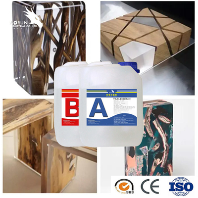 Epossiresina chiara di trattamento veloce da tavolo di legno di Art Epoxy Resin Filler ab