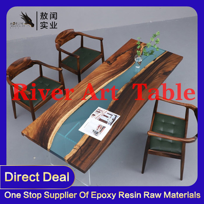 Nessuna Tabella d'ingiallimento di Art Jewelry Clear Epoxy Resin ha fuso la superficie di legno