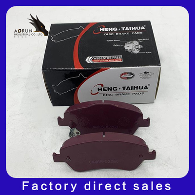 I produttori producono i vari materiali dei cuscinetti di freno semimetallici 04465-02260
