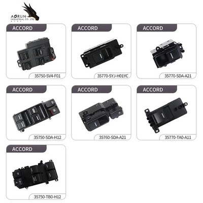 Il sistema elettrico del ricambio auto ha lasciato il commutatore dell'automobile del commutatore 35750-SDA-H12 di Front Power Power Window Lift per Honda Accord