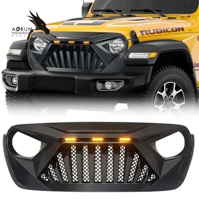 La griglia dell'automobile per la griglia 2018-2022 dello squalo dell'ABS di Jeep Wrangler JL Front Bumper Grille Glossy Black Stati Uniti ha azione