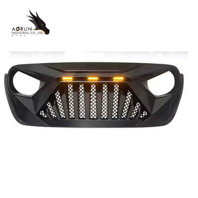 La griglia dell'automobile per la griglia 2018-2022 dello squalo dell'ABS di Jeep Wrangler JL Front Bumper Grille Glossy Black Stati Uniti ha azione