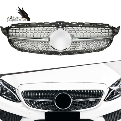 Classe W205 di Front Bumper Grille Grill For Mercedes Benz C dell'automobile Diamond Style Racing Grills 2014-2018